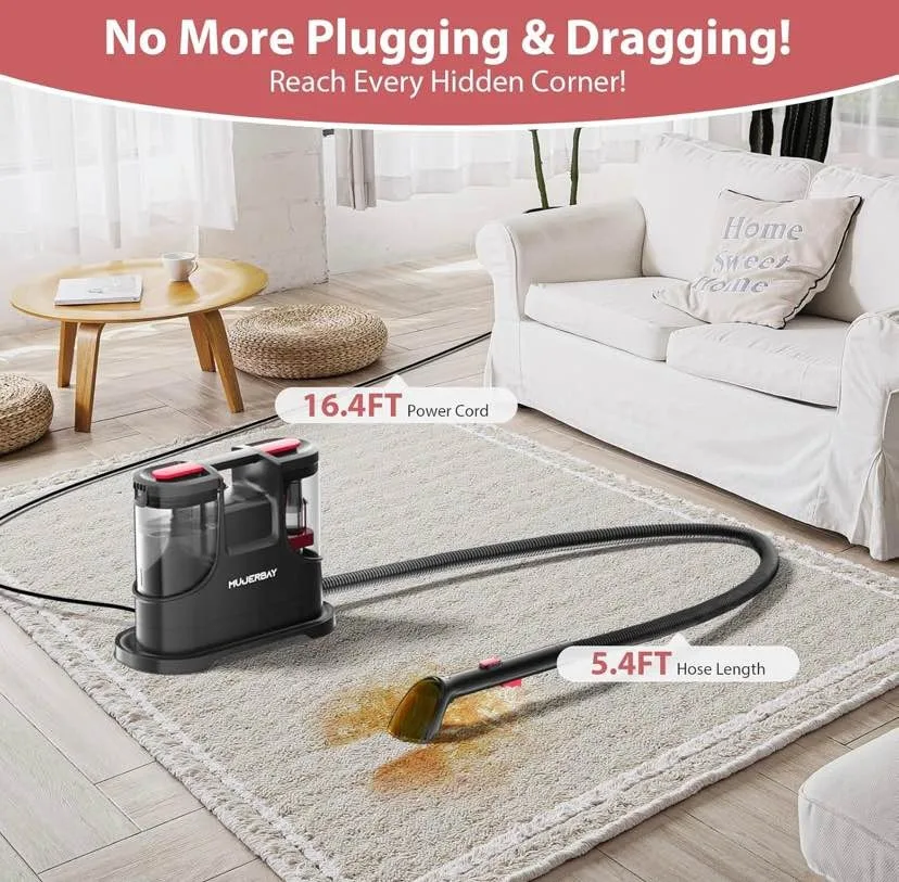 MUJERBAY Carpet & Upholstery Spot Cleaner image indicator(5)