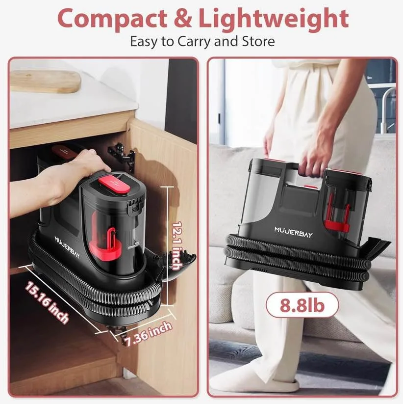 MUJERBAY Carpet & Upholstery Spot Cleaner image indicator(8)