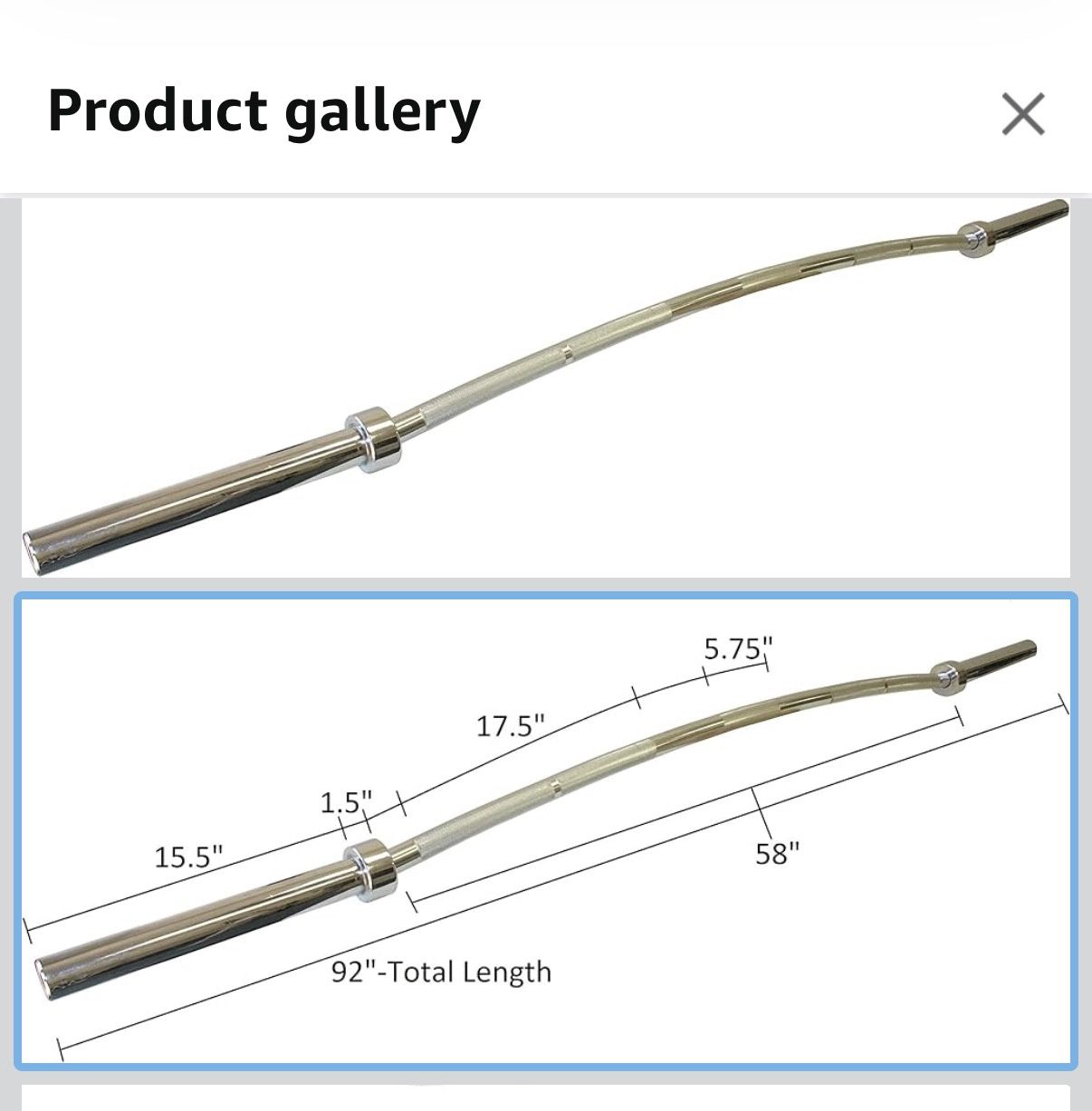 TDS Westside Barbell Buffalo Cambered Bow Olympic Barbell - photo 4