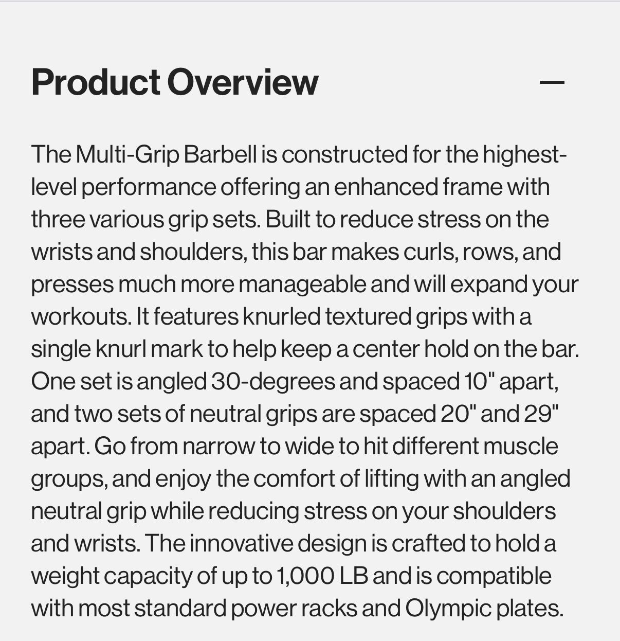 Titan Fitness Multi Grip Swiss Olympic Barbell - photo 5