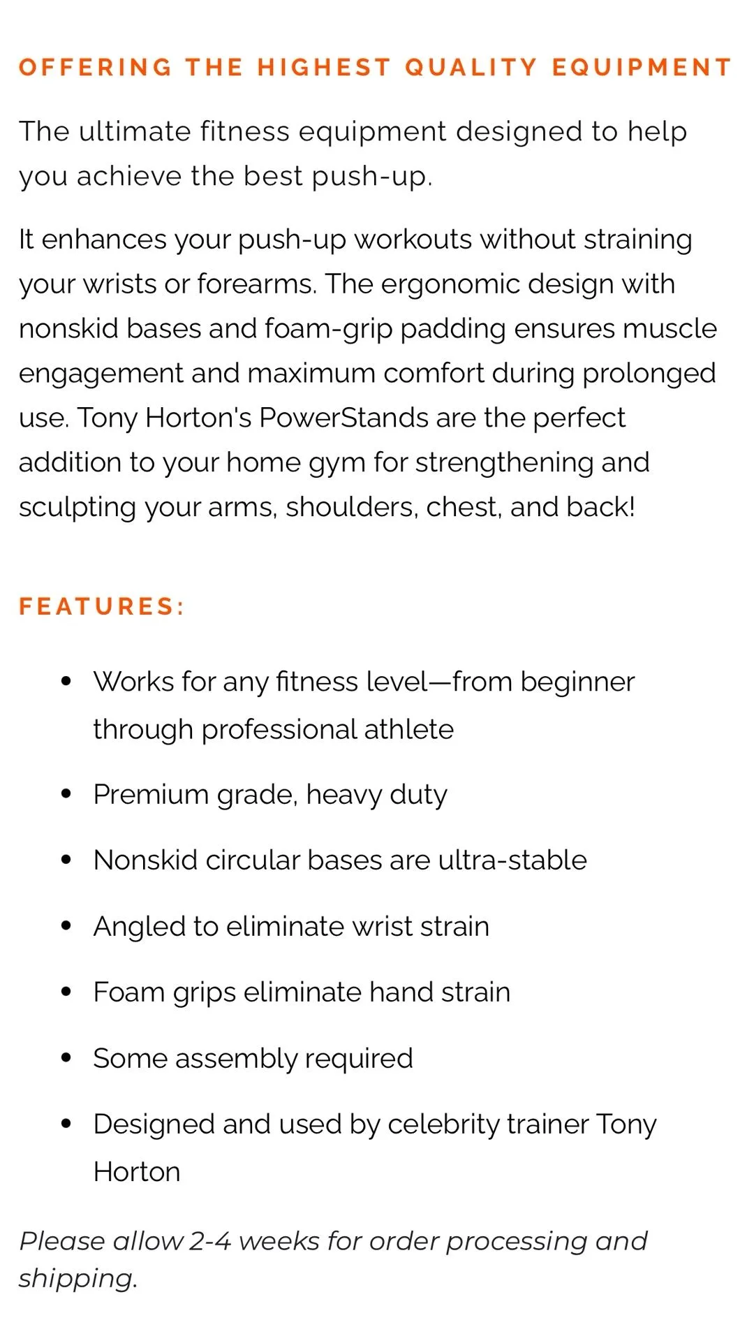 Tim Horton Fitness Powerstands Push Up Handles image indicator(5)