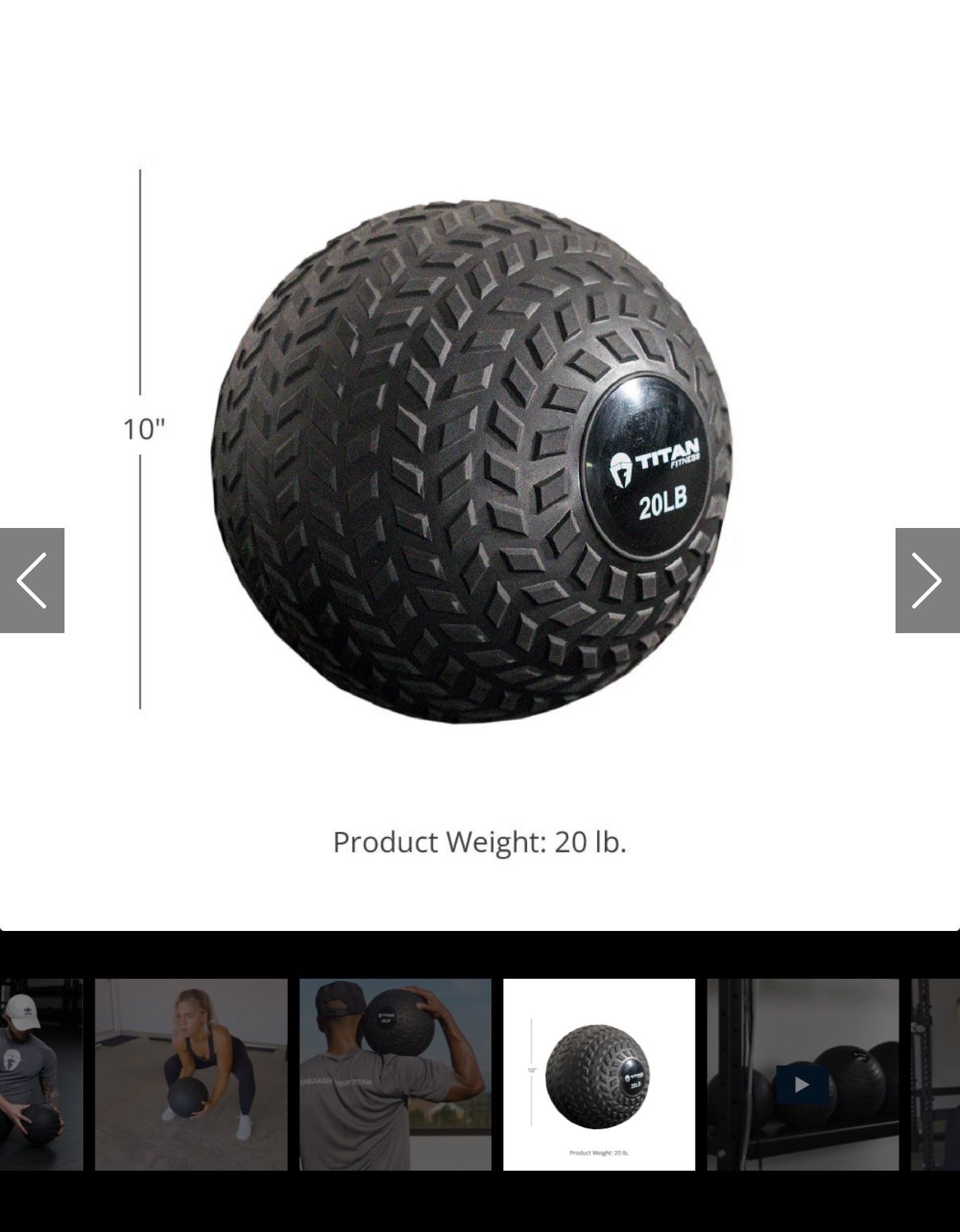 Titan Fitness 20 Pound Slam Ball - photo 2