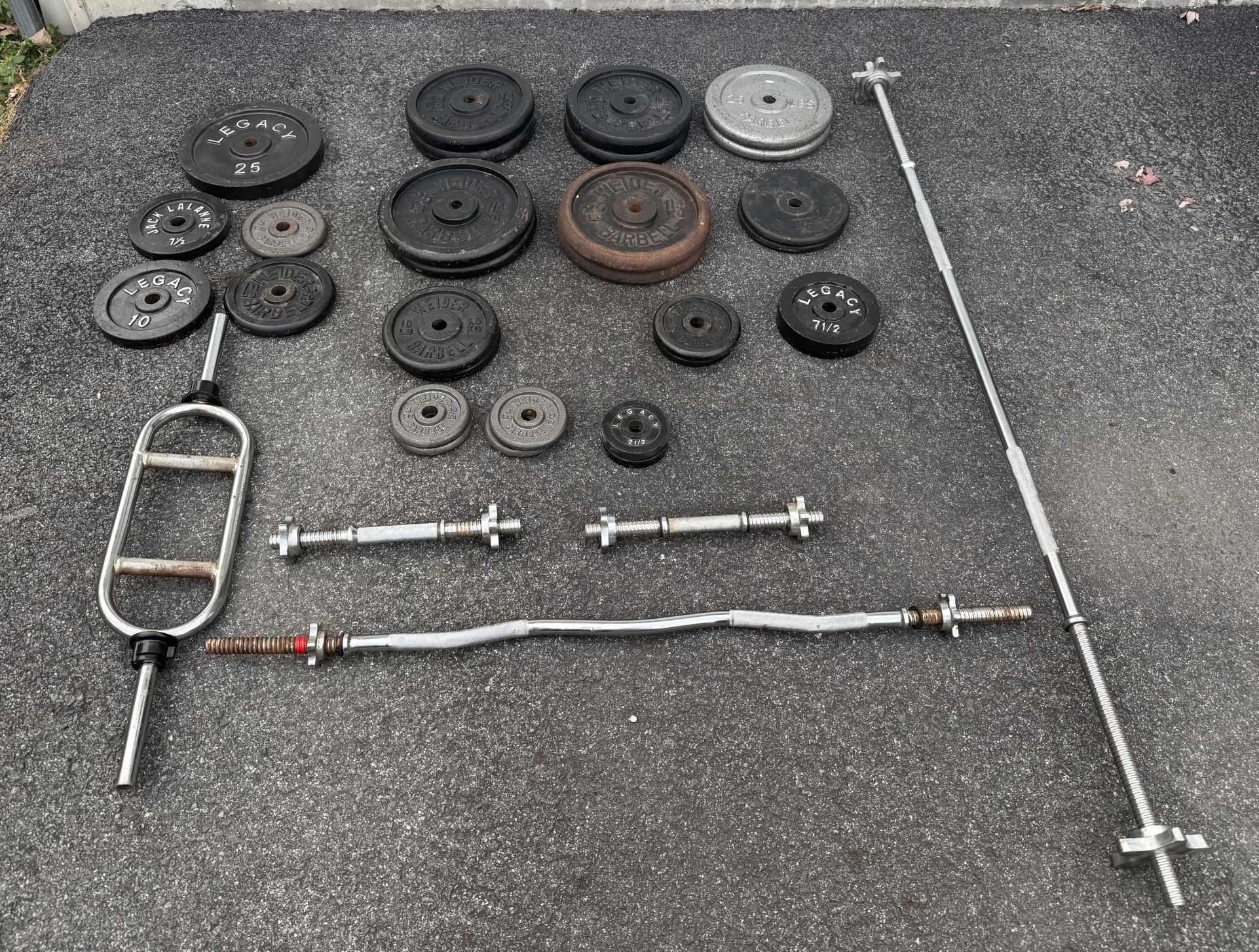 Standard Barbells, Dumbbells, Weight Plates