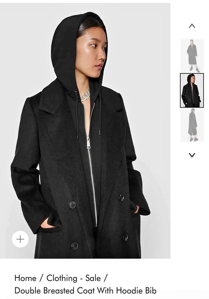 Rebecca Mincoff Coat With Hoodie Bib size M - photo 2