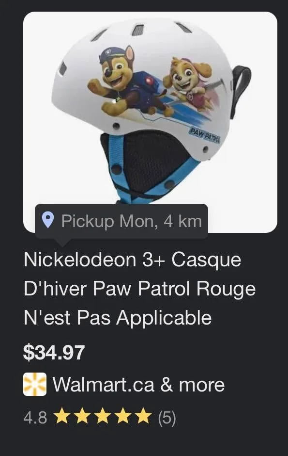 BRAND NEW — Paw Patrol kids snow helmet image indicator(5)