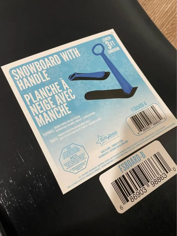 NEW — Kids snowboard with handle ❄️ — ONLY BLUE LEFT image indicator(5)