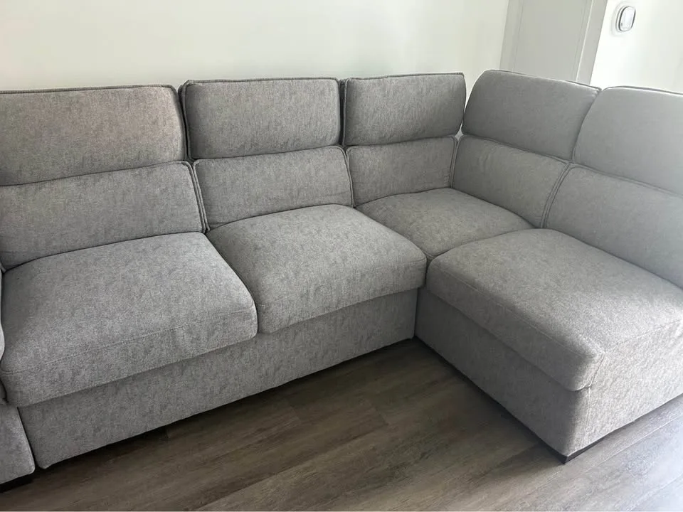 Sofa Cum Bed with folding Headrest and Ottoman image indicator(5)