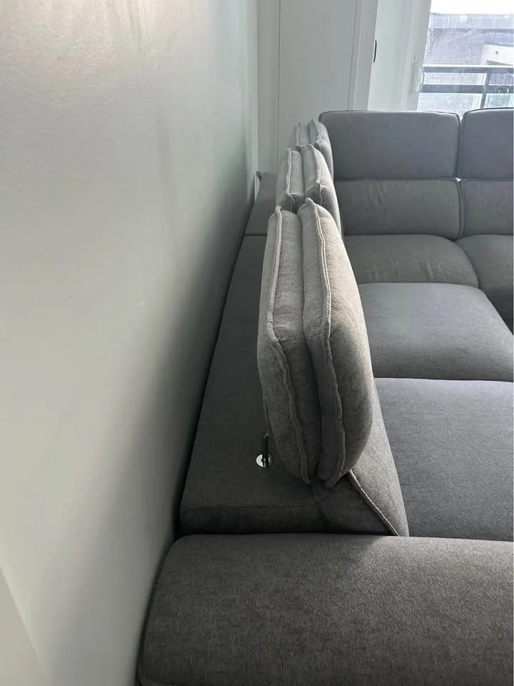 Sofa Cum Bed with folding Headrest and Ottoman image indicator(6)