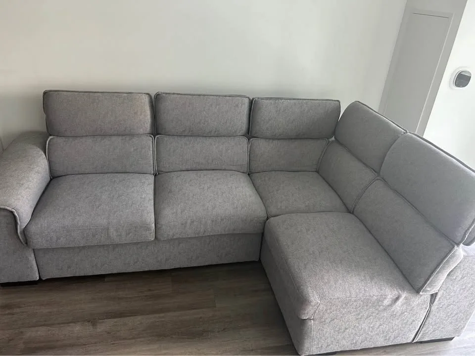 Sofa Cum Bed with folding Headrest and Ottoman image indicator(9)