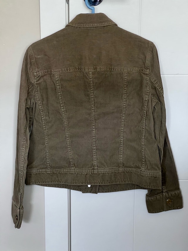 Corduroy Button Front Flap Pockets Jacket - photo 2