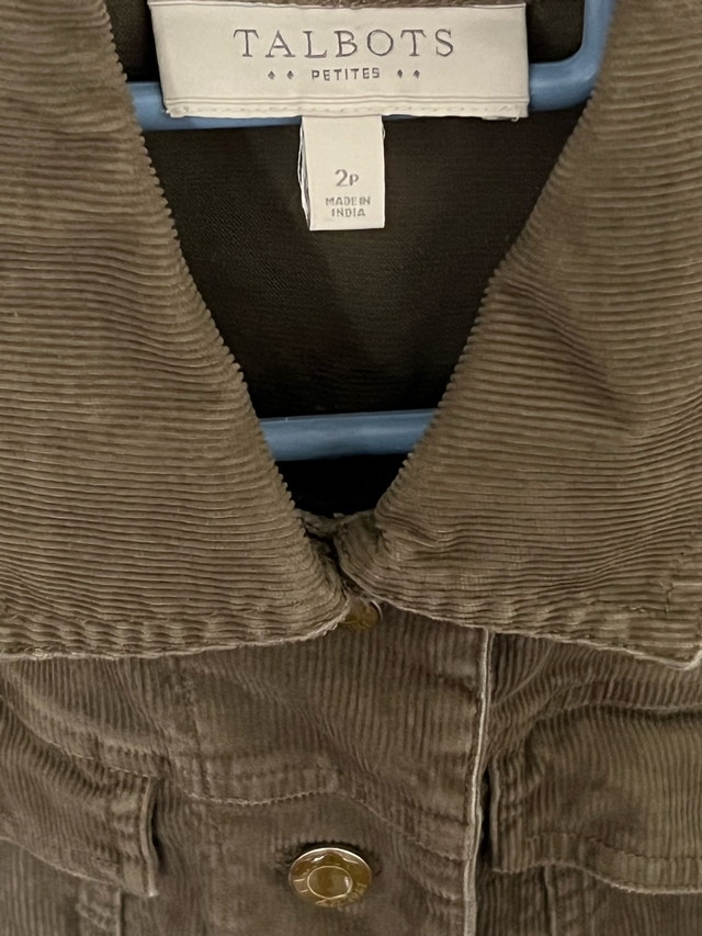 Corduroy Button Front Flap Pockets Jacket - photo 3