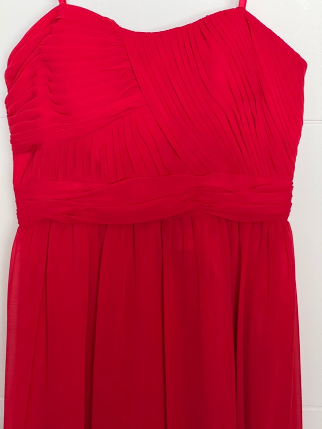LAURA RED LONG DRESS NEW PETITE SIZE 4 - photo 2