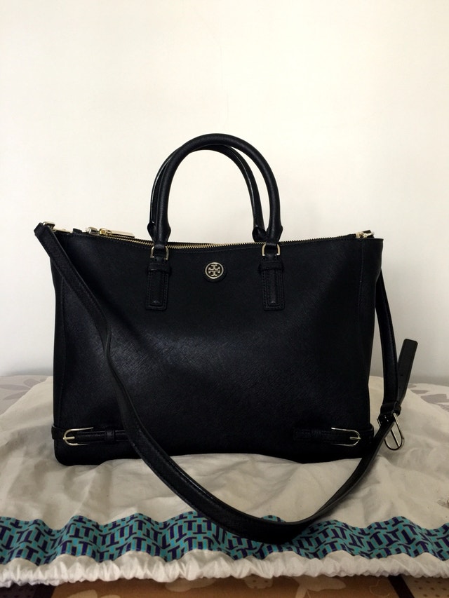TORY BURCH SAFFIANO HANDBAG LARGE NEW AUTHENTIC