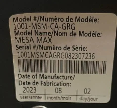 Uppababy Mesa Max car seat (no base) + winter cover image indicator(2)