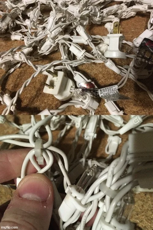 LOT OF 8 CHRISTMAS LIGHTS SETS STRING LIGHTS MULTI-COLOR & WHITE image indicator(4)