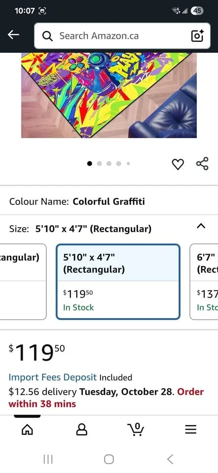 Colorful large Gaming Area Rug image indicator(2)