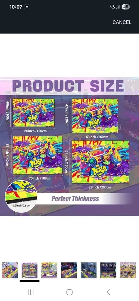 Colorful large Gaming Area Rug image indicator(3)