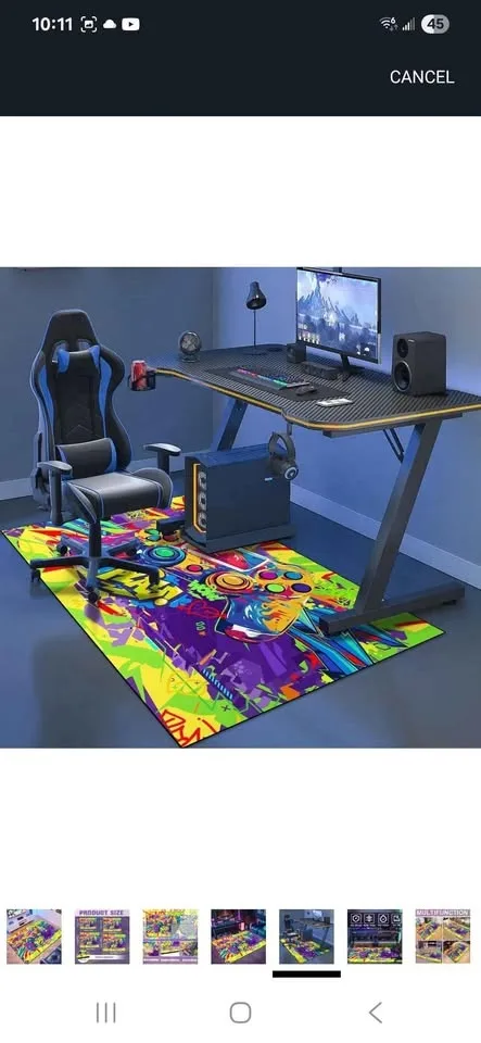 Colorful large Gaming Area Rug image indicator(6)