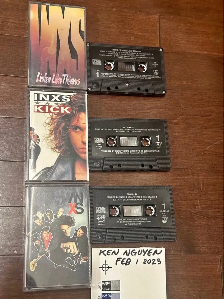 3 INXS cassette tapes $10 total