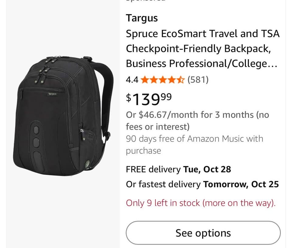 Targus Backpack (Retail $140) - photo 3