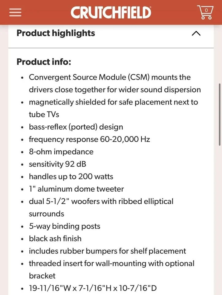 Energy CC-10 centre channel speaker 200 watts image indicator(6)