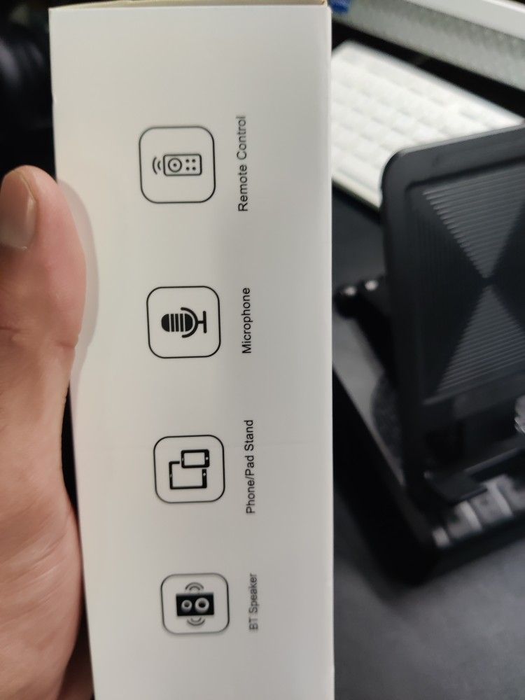 Cell Phone Stand with Bluetooth Speaker and Remote Control - photo 2