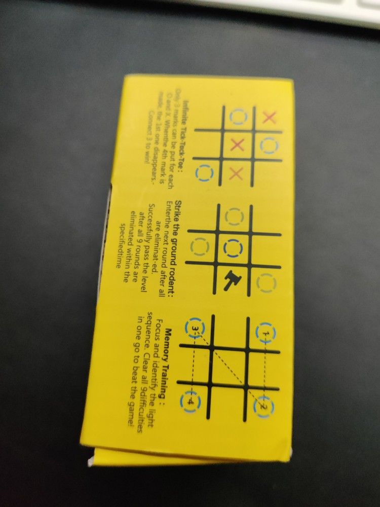 Tic Tac Toe Game Machine, 4 in 1 Handheld Electronic Game - photo 4