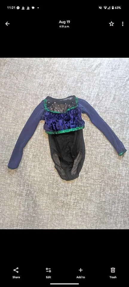 Free Girls Dance Bodysuit – For Crafts / Dress-Up / Halloween thumbnail