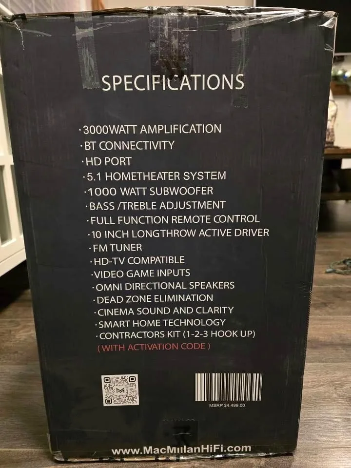 MacMillan HiFi MM-850 Professional Theater System 🔊 image indicator(2)