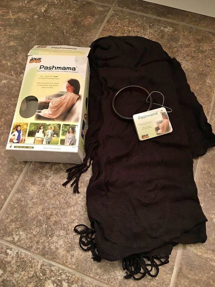 Jolly Jumper Pashmama Nursing Cover/Pashmina Scarf - Black