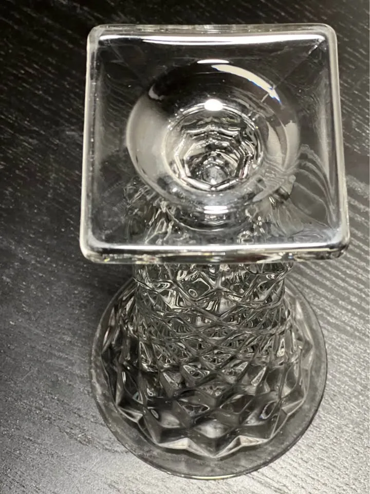 Fostoria American Clear Glass Vase 9.75” image indicator(4)