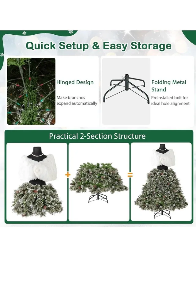 Mannequin Christmas tree for studio/shops image indicator(8)