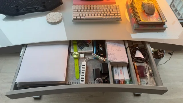 Standing Desk - Babin Adjustable Glass Top Metal Base image indicator(6)