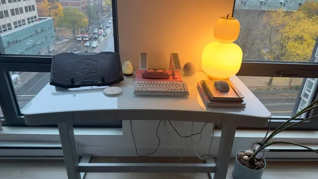 Standing Desk - Babin Adjustable Glass Top Metal Base image indicator(8)