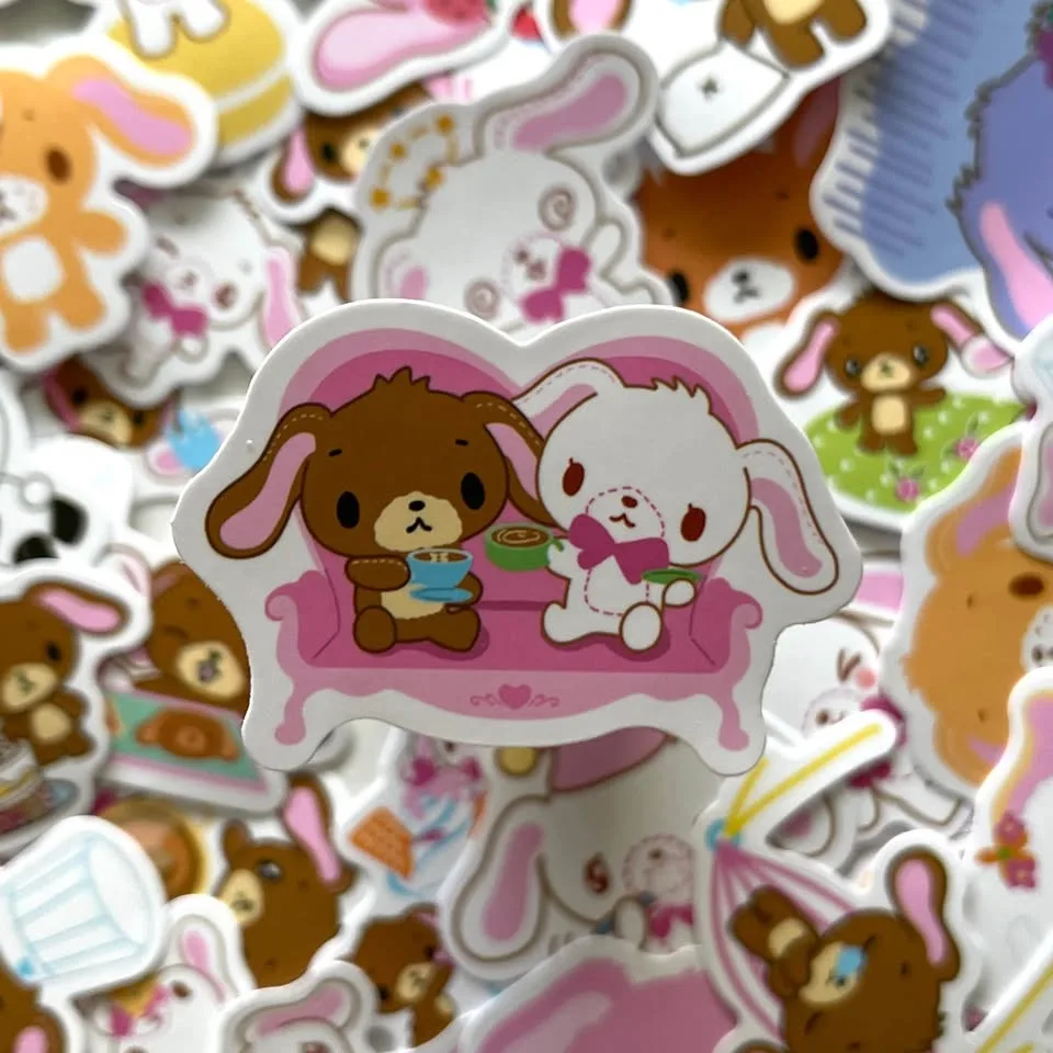 Pack of 50 Cute Small Sugarbunnies Stickers image indicator(3)