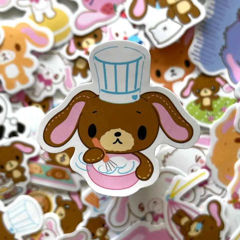 Pack of 50 Cute Small Sugarbunnies Stickers image indicator(6)