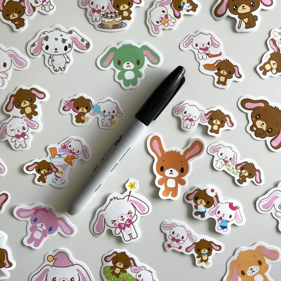 Pack of 50 Cute Small Sugarbunnies Stickers image indicator(7)