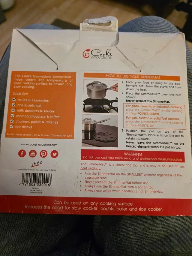 Cooks Innovations SimmerMat Heat diffuser image indicator(2)