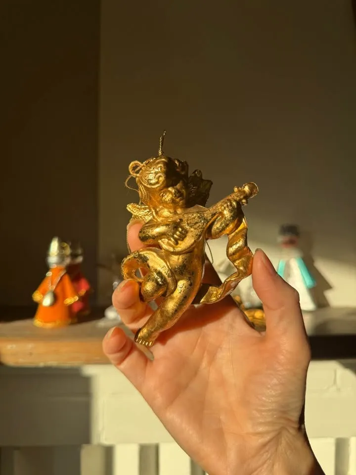 Lot of 13 Vintage Christmas Ornamens - Retro 1950s 1960s Angels image indicator(8)