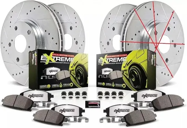 Powerstop K2853 Front & Rear Z26 Carbon Fiber Brake Pads