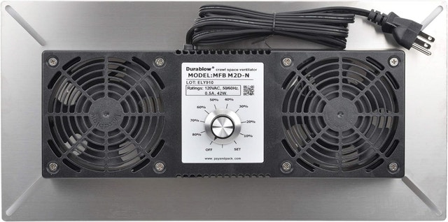 Durablow Crawl Space Vent Fan MFB M2D-N