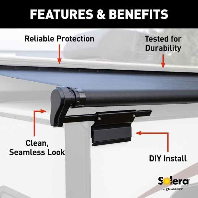 Lippert Solera 186" White RV Slide Topper - photo 3