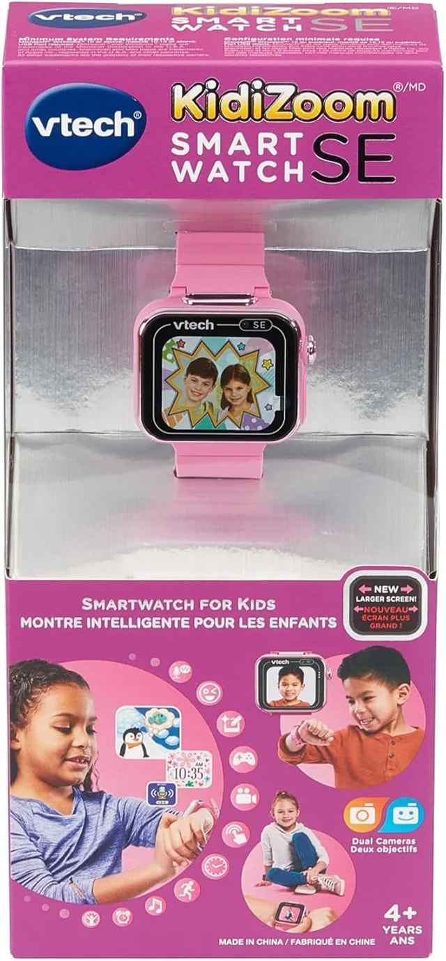 VTech KidiZoom Smartwatch SE Bilingual - Pink or Blue - photo 2