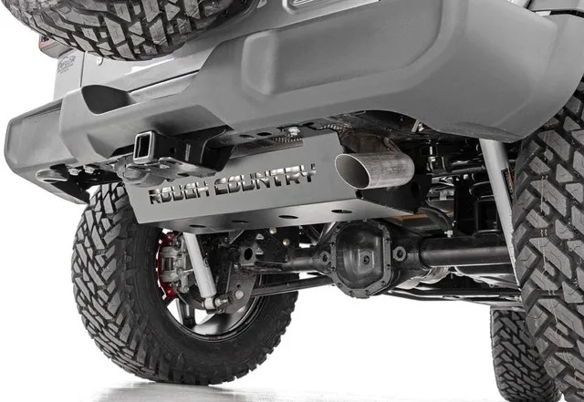 Rough Country Skid Plate Muffler for 2018-2024 Jeep Wrangler JL