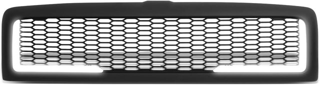 DNA MOTORING GRF-LB-005-MBK-1 LED DRL Matte Honeycomb Mesh Grill - photo 2