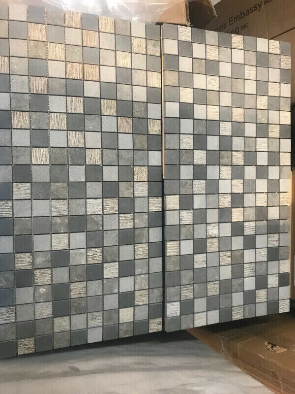 Sanya Basalt Mosaic (Natural Stone) 12" x 12" Tile