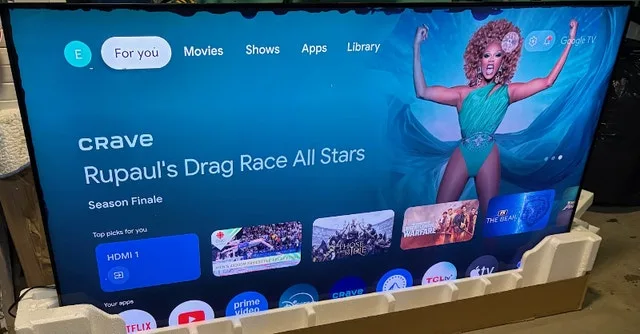 TCL 75" QM8 QLED 4K Smart Mini LED Google TV DAMAGED image indicator(2)