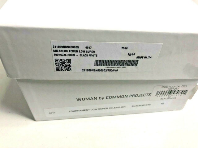 Woman by Common Projects 4017 SZ40 Tournament Low Black Sneakers - photo 5