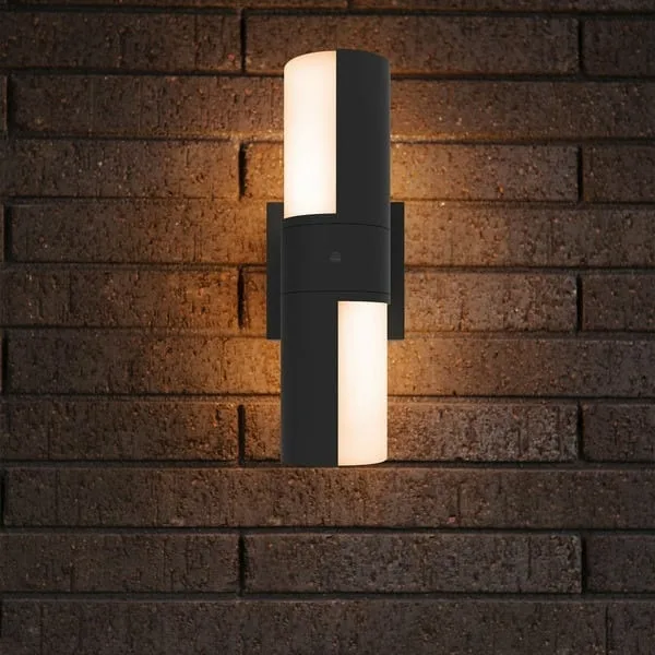 Lutec Outdoor LED Photocell Wall Sconce