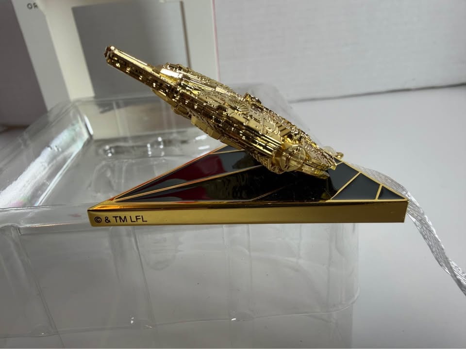 Star Wars Millennium Falcon - Gold Christmas Tree Ornament - photo 2